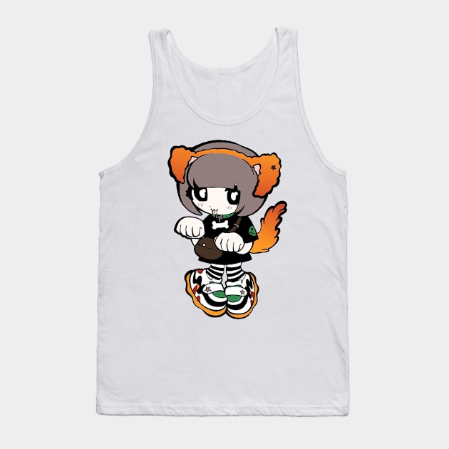 Emo Girl Cartoon Style Tank Top by Protoo